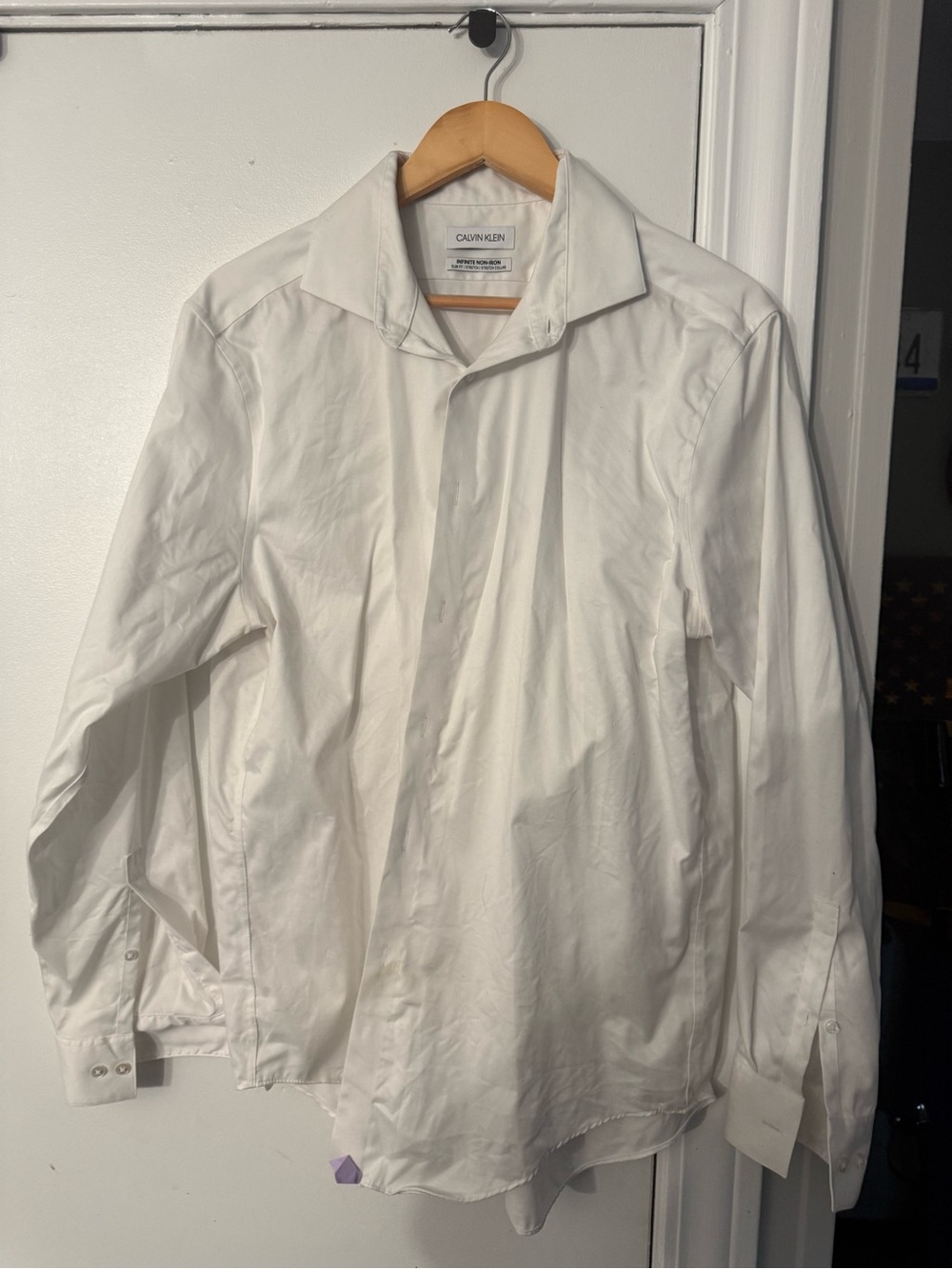 Calvin Klein White Men's Dress Shirt